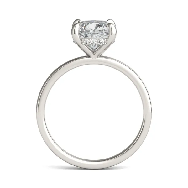 Cushion Custom Hidden Halo Classic Engagement Ring